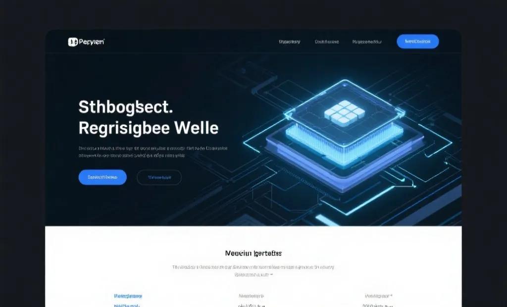 响应式网站布局示意,现代风格